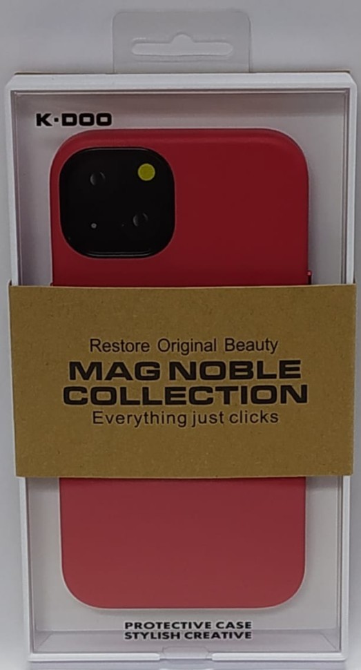 Накладка для i-Phone 13 K-Doo Mag Noble кожаная красная