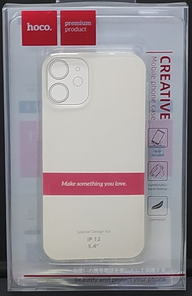 Накладка для i-Phone 12 mini 5.4" Hoco Light силикон прозрачный