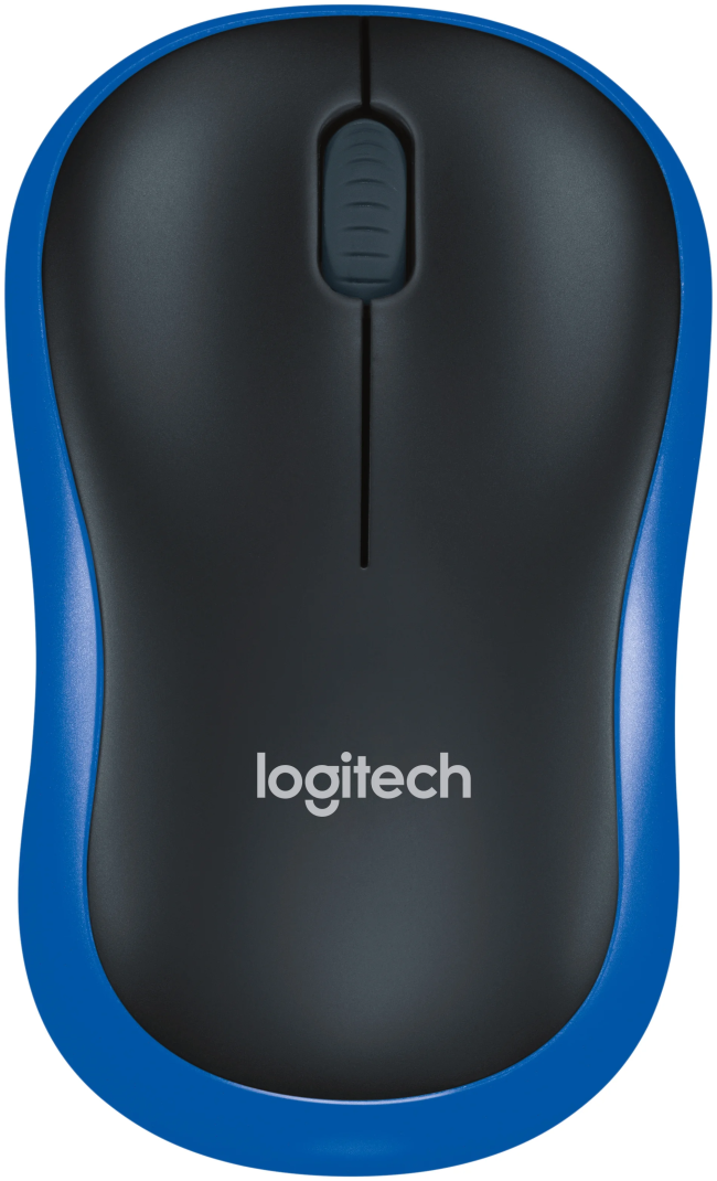 Мышь беспроводная Logitech M185 оптическая 1000DPI синяя