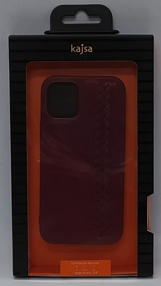 Накладка для i-Phone 12 mini 5.4" Kajsa силикон под кожу ассортимент