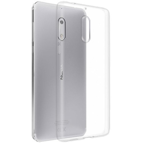 Чехол-накладка силикон 0.5мм Nokia 6 (2018) прозрачный