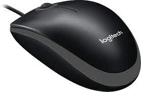 Мышь проводная Logitech B100 USB/DPI 1000/3 кнопки/1.8м чёрный