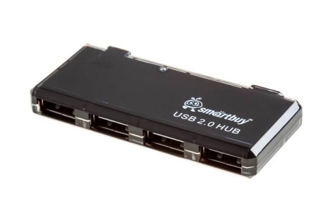 USB-HUB Smartbuy 4 порта (SBHA-6110-K) черный