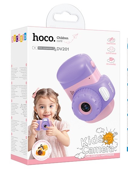 Детский фотоаппарат Hoco DV201 розовый