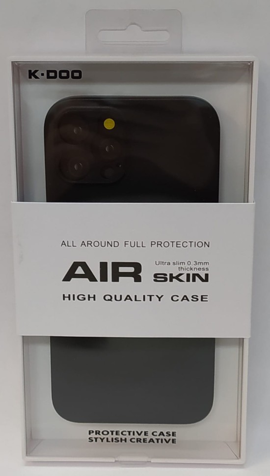 Накладка для i-Phone 12 Pro 6.1" K-Doo Air Skin силикон черная