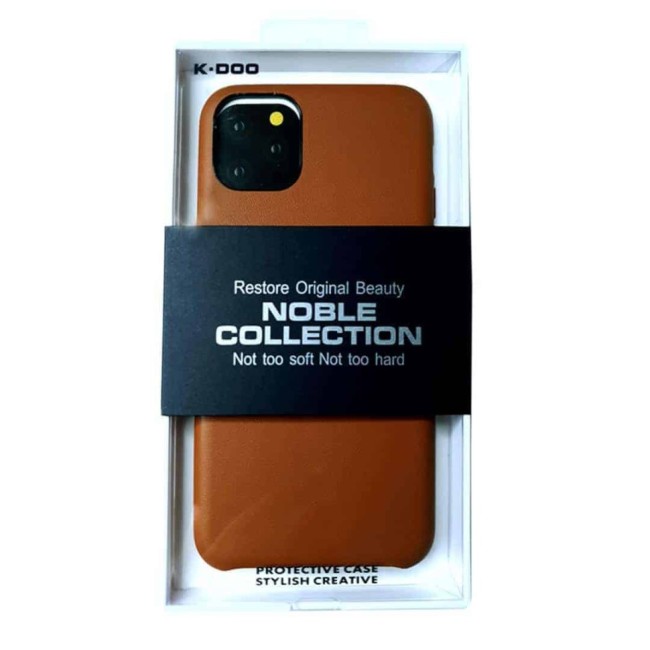 Накладка для i-Phone 11 K-Doo Noble кожаная коричневая
