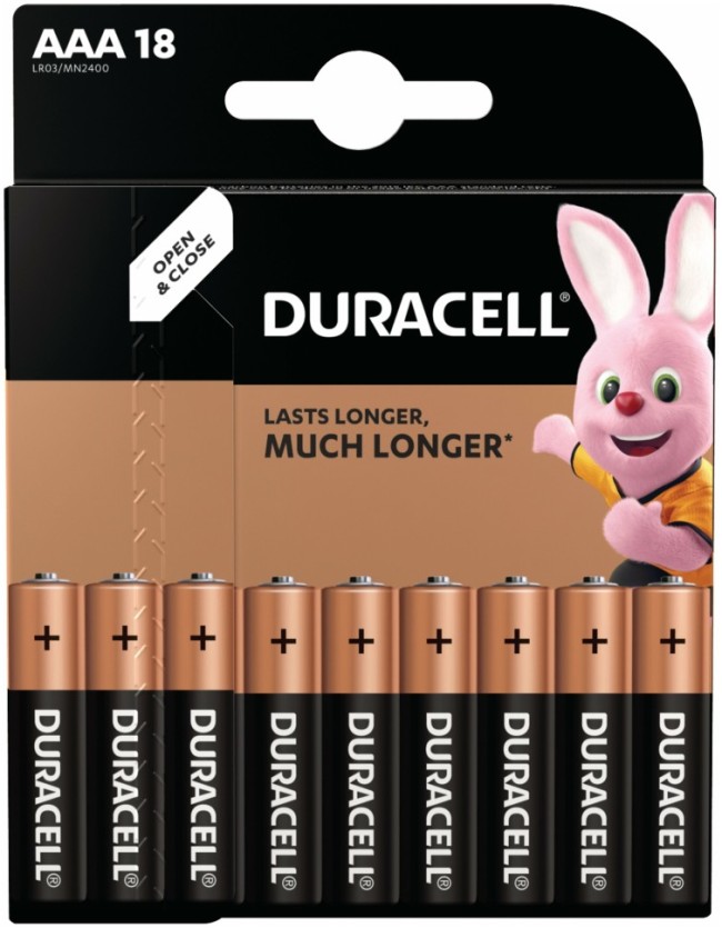 Батарейка алкалиновая Duracell Basic AAA/LR03/BL18