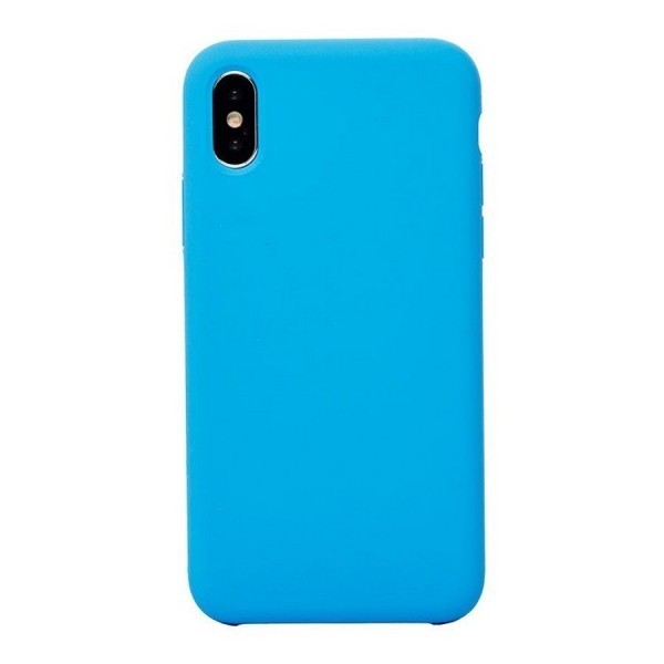 Накладка для i-Phone X Hoco Pure series силиконовая, голубая