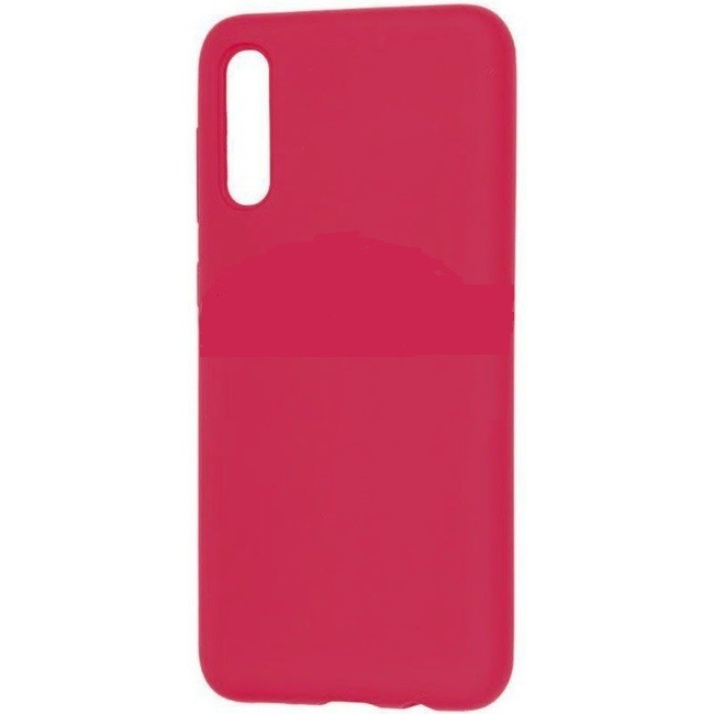 Накладка для Samsung Galaxy A70 Silicone cover малиновая