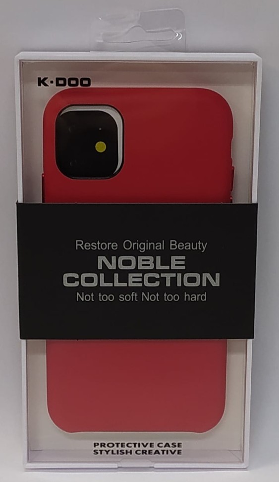 Накладка для i-Phone 11 K-Doo Noble кожаная красная