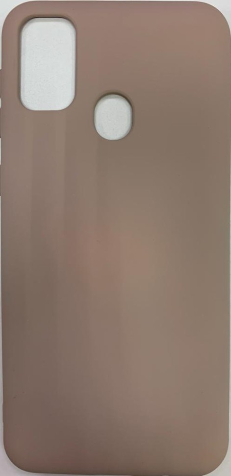 Накладка для Samsung Galaxy M31 Silicone cover без логотипа пудро