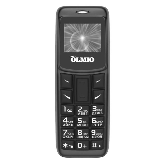 Мобильный телефон Olmio A02 0,66"/280 mAh/MicroSD черный