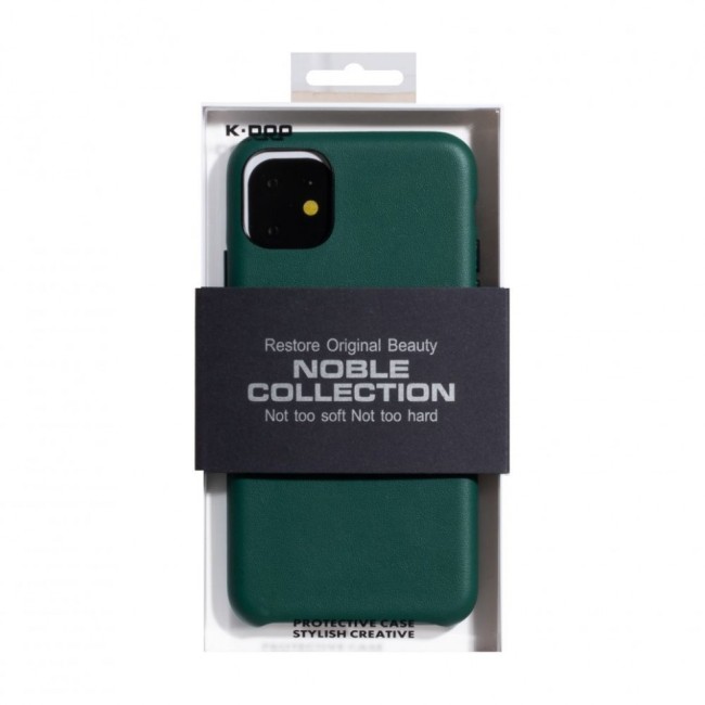 Накладка для i-Phone 11 K-Doo Noble кожаная зеленая