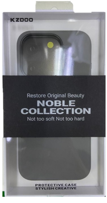 Накладка для i-Phone 15 Pro K-Doo Noble кожаная серая