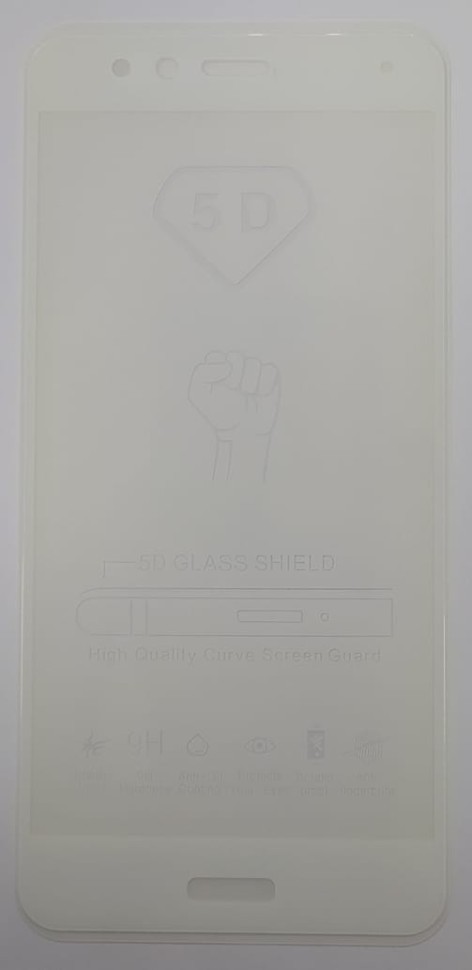 Защитное стекло для Huawei P10 lite 9D белое