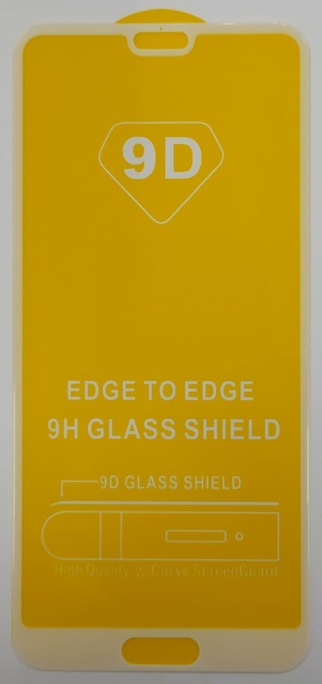 Защитное стекло для Huawei P20 9D белое