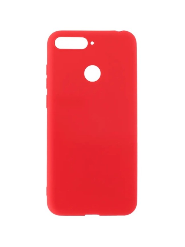 Накладка для Huawei Y6 Prime (2018)/CW 7A Prime/CX8E Silicone cover без логотипа красная