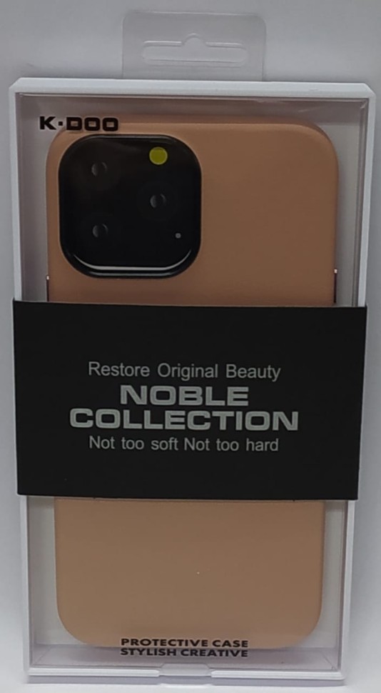Накладка для i-Phone 13 Pro Max K-Doo Noble кожаная пудро