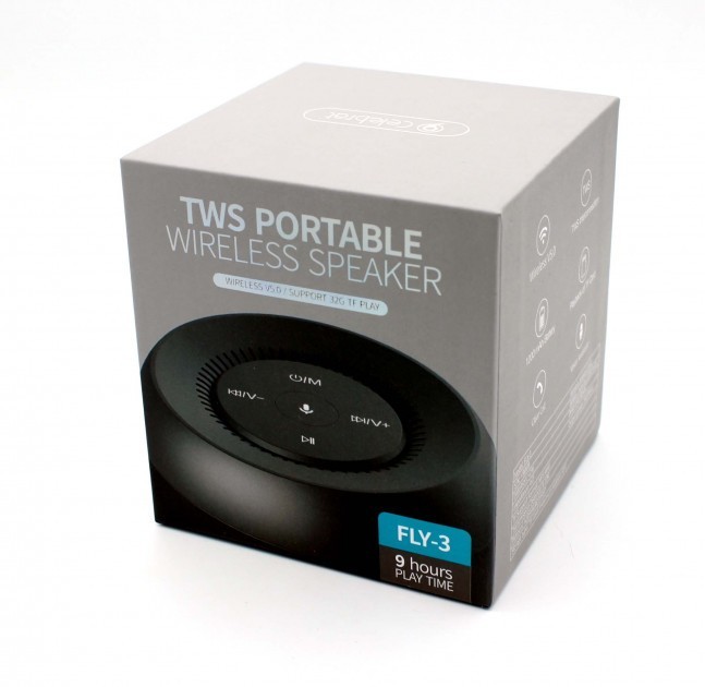 Bluetooth колонка Celebrat FLY-3 TWS V5.0 чёрный