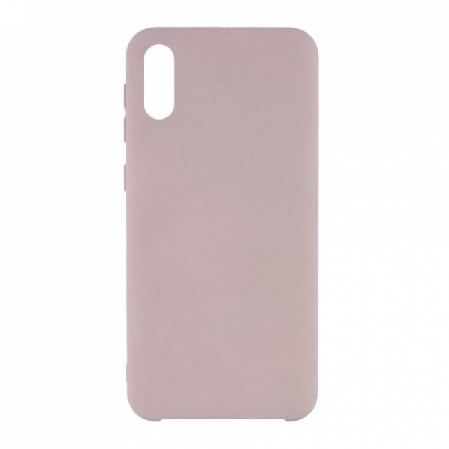 Накладка для Samsung Galaxy A02 Silicone cover пудро