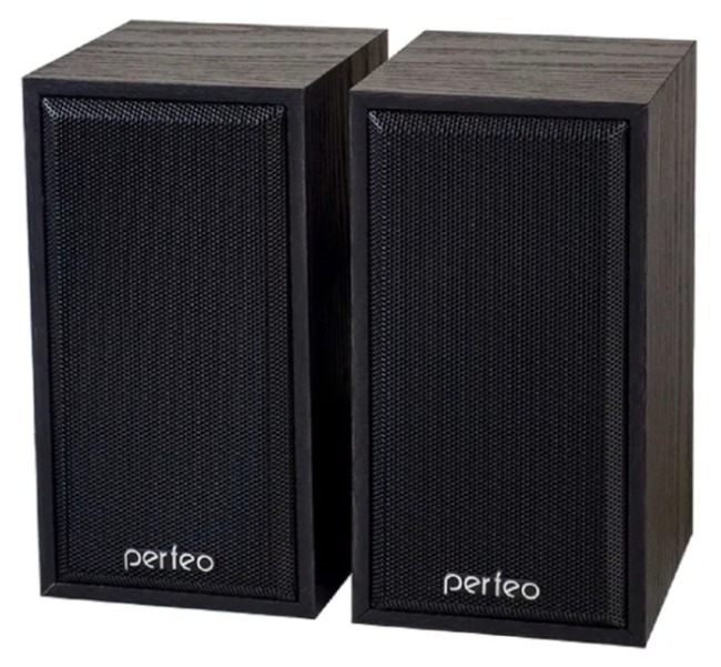 Perfeo Колонки 2.0, Cabinet мощность 2х3 Вт USB (RMS) (PF-4327) чёрный