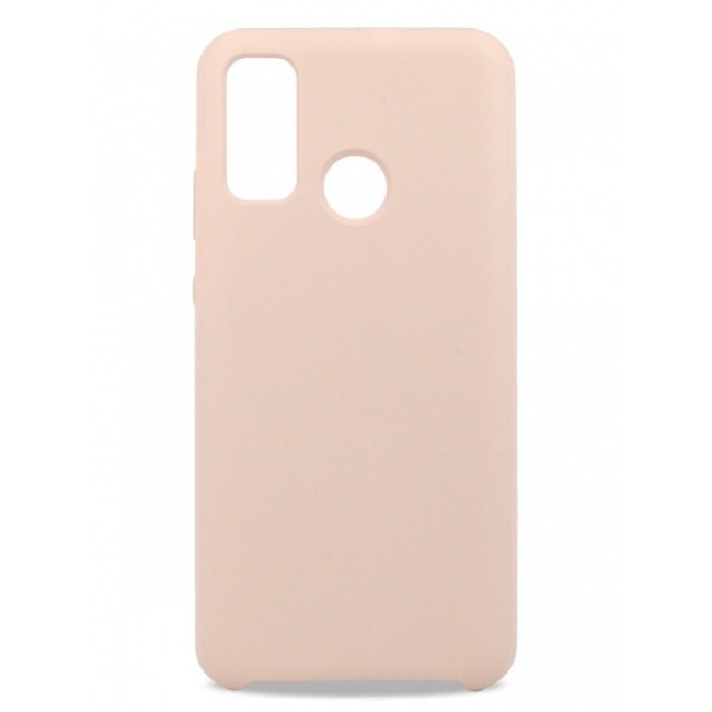 Накладка для Huawei Honor 9X Lite Silicone cover без логотипа пудро