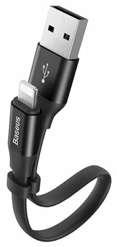 Usb Кабель-зарядка Lightning Baseus 23см (CALMBJ-01) чёрный