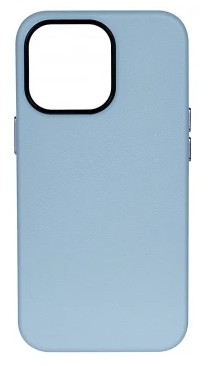 Накладка для i-Phone 13 Pro Max K-Doo Noble кожаная голубая