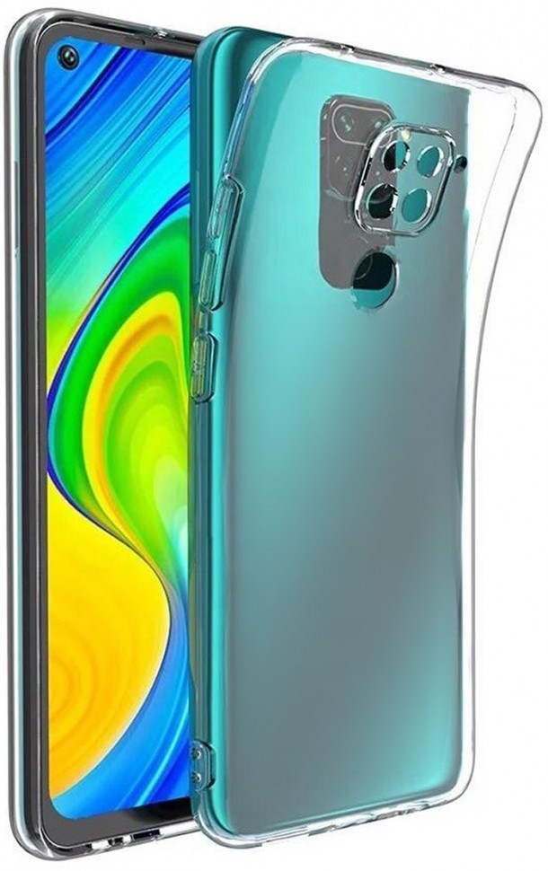 Чехол-накладка силикон 0.5мм Xiaomi Redmi Note 9 прозрачный
